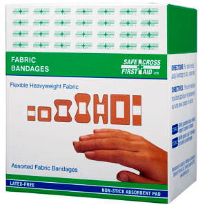03003 FABRIC BANDAGES ASSORTED – SQUARE – 1000 X 1000