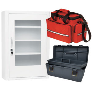 EMPTY FIRST AID KIT CABINETS, BAGS AND ACCESSORIES - SQUARE - 1024X1024