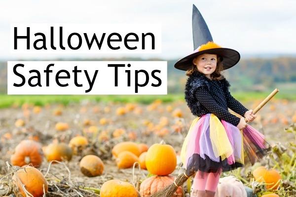 Halloween-Safety-Tips Young Girl Dressed up for Halloween