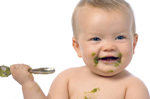 Infant with Spoon