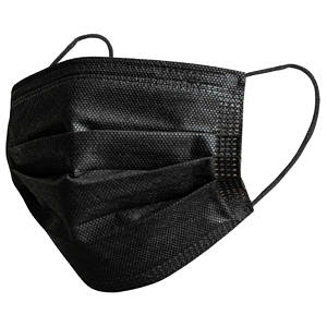 3-Ply Earloop Face Mask – Non-Medical – Black